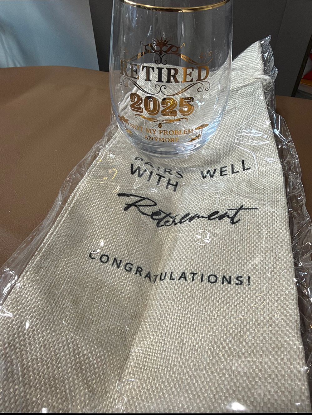 New custom retired cup and bag